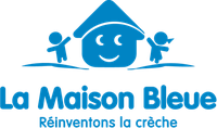 Logo de notre client, les crèches Maison Bleue